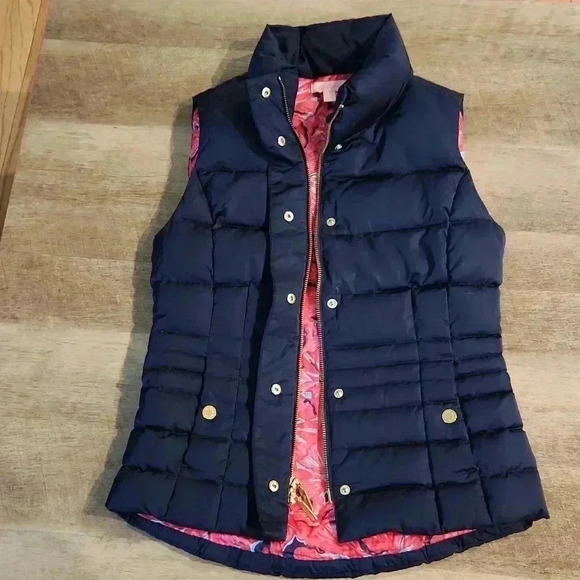Lilly Pulitzer Down Vest Women's Size XS - Picture 2 of 8